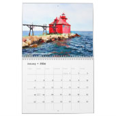 Waterverf van de deurtoren kalender (Jan 2026)