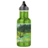 waterverf van de groene vallei waterfles  (Rechts)