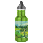 waterverf van de groene vallei waterfles  (Links)