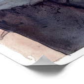 Waterverf van de ladingbloem poster (Hoek)