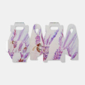 Waterverf van de lavendel en de bijen: Birthday Bedankdoosjes (Uitgevouwen)