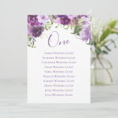 Waterverf van de lavendel Floral Tabel 1 Zitplaats (Staand voorkant)