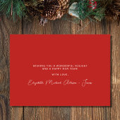 Waterverf van de Merry Kerstpine Boom Feestdagenkaart