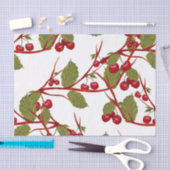 Waterverf van de Red Cherry Branch Tissuepapier (Craft)