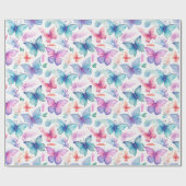 Waterverf van de vlinder cadeaupapier (Vlak)