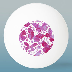 Waterverf van de vlinder pingpongballen