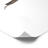 Waterverf van de vogelnesteieren van veren poster (Hoek)