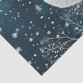 Waterverf van de witte wolf tissuepapier (Detail)