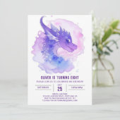 Waterverf van Dragon Cub Kaart (Staand voorkant)