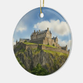 Waterverf van Edinburgh Castle Scotland Keramisch Ornament (Links)
