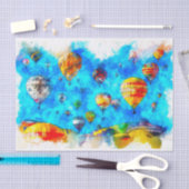 Waterverf van een luchtballon tissuepapier (Craft)