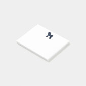 Waterverf van een zachte beklede wielbolling post-it® notes (Schuin)