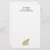 Waterverf van eikel briefpapier (Voorkant / Achterkant)