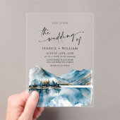 Waterverf van Elegant Acryl Uitnodigingen (Insitu (Draagbaar))