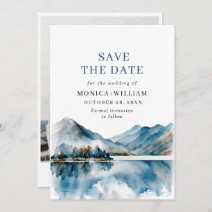 Waterverf van Elegant Save The Date