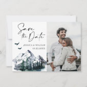 Waterverf van Elegant Save The Date (Voorkant)