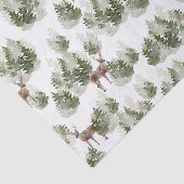 Waterverf van Evergreen-herten Tissuepapier (Detail)