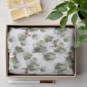 Waterverf van Evergreen-herten Tissuepapier (Geschenk)