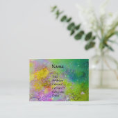 WATERVERF VAN FAIRY EN GRIFFIN Fantasy Visitekaartje (Staand voorkant)