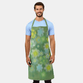 Waterverf van Floral Abstract zout Schort (Gedragen)