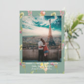  Waterverf van Floral | Datum opslaan Save The Date (Staand voorkant)