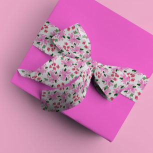 Waterverf van Fuchsia Floral Garden Lint