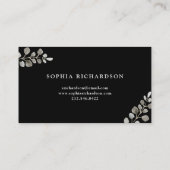 Waterverf van gestookte pasta Hydrangea Floral | Z Visitekaartje (Achterkant)