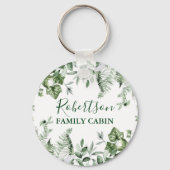 Waterverf van gezinskool Ivy Sage Ferns Sleutelhanger (Voorkant)