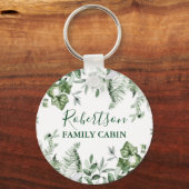 Waterverf van gezinskool Ivy Sage Ferns Sleutelhanger (Voorkant)