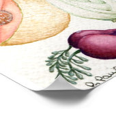 waterverf van groenten en fruit poster (Hoek)