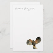 Waterverf van Hawk Flapping Wings Briefpapier (Voorkant / Achterkant)