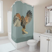 Waterverf van Hawk Flapping Wings Douchegordijn (In situ)