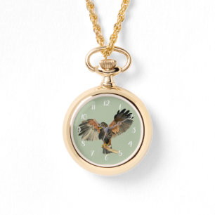 Waterverf van Hawk Flapping Wings Horloge