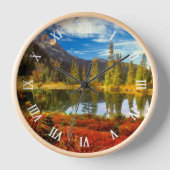 Waterverf van herfst-bosmeer (Voorkant)