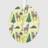 Waterverf van herten ornament (voorkant)