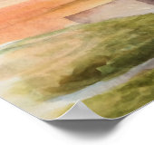 Waterverf van het Ierse kasteel, Doolin Poster (Hoek)