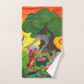 Waterverf van het leven dans Joy Love Art Bad Handdoek (Handdoek)