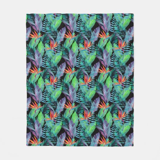 Waterverf van het paradijs fleece deken (Voorkant)