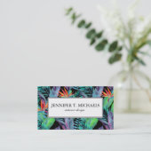 Waterverf van het paradijs | Monogram Visitekaartje (Staand voorkant)