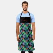 Waterverf van het paradijs schort (Gedragen)