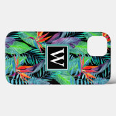 Waterverf van het paradijs | Voeg je Initiaal toe Case-Mate iPhone Case (Achterkant (horizontaal))