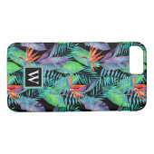 Waterverf van het paradijs | Voeg je Initiaal toe Case-Mate iPhone Case (Achterkant (Horizontaal))
