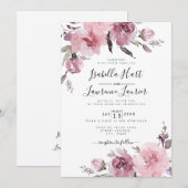 Waterverf van het Roos van het blote dusty Kaart (Voorkant / Achterkant)