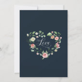 Waterverf van het Victoriaans Roos Floral Pattern Aankondiging (Achterkant)