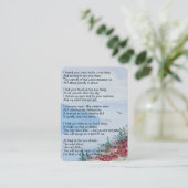 Waterverf van het vogelmeer visitekaartje (Staand voorkant)