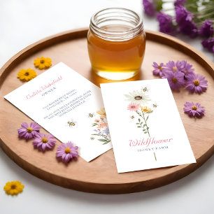 Waterverf van honingbijen Wildbloemen HoningBoerde Visitekaartje