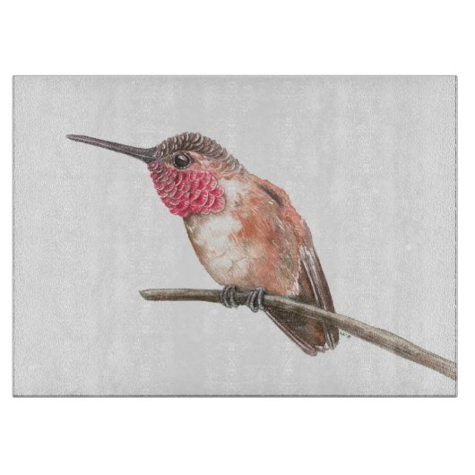 Waterverf van kalkoenen snijplank (Voorkant)