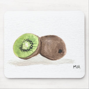 Waterverf van kiwi fruit muismat