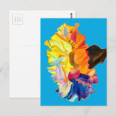 Waterverf van kleurrijke anjers briefkaart (Voorkant / Achterkant)