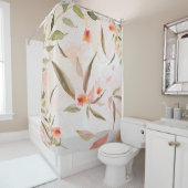 Waterverf van koraal Heren, glazen fluitjes Douchegordijn (In situ)